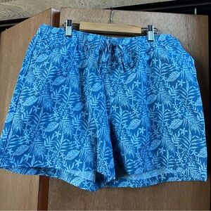 Aspen (Women’s XL) Blue Floral Quick Dry Shorts Beach Resort River Pockets